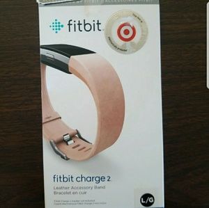 Fitbit Charge 2 Blush Pink Leather Band